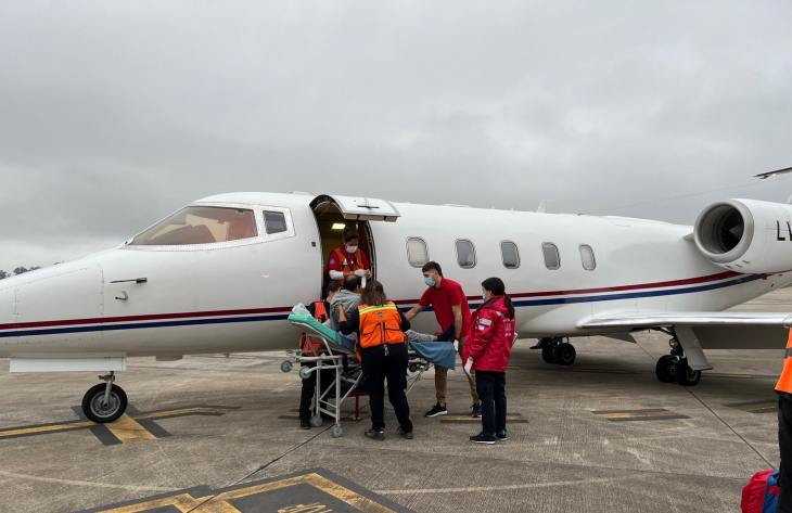 Operativo aéreo sanitario: trasladaron pacientes entre Tucumán y Buenos Aires