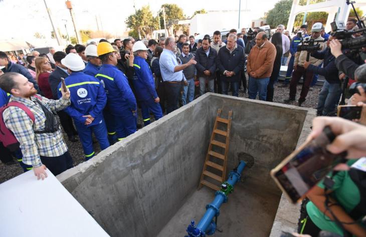 Jaldo inauguró un pozo de agua en Trancas que beneficiará a más de 10.000 personas