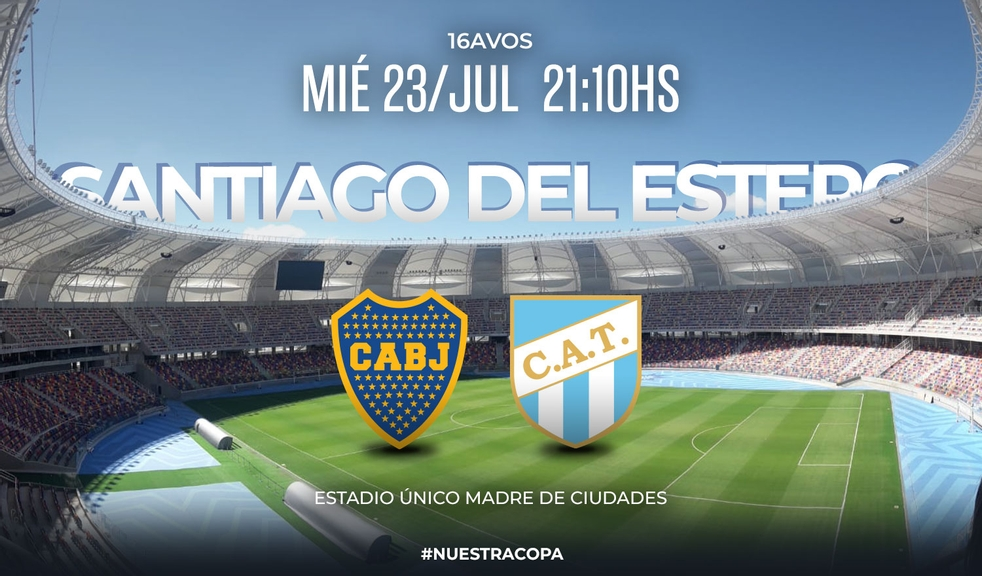 Boca y Atletico se juegan el pase a octavos en Santiago del Estero