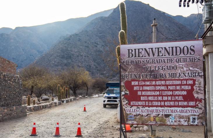 Inician las obras de pavimentación en la ruta hacia las Ruinas de Quilmes