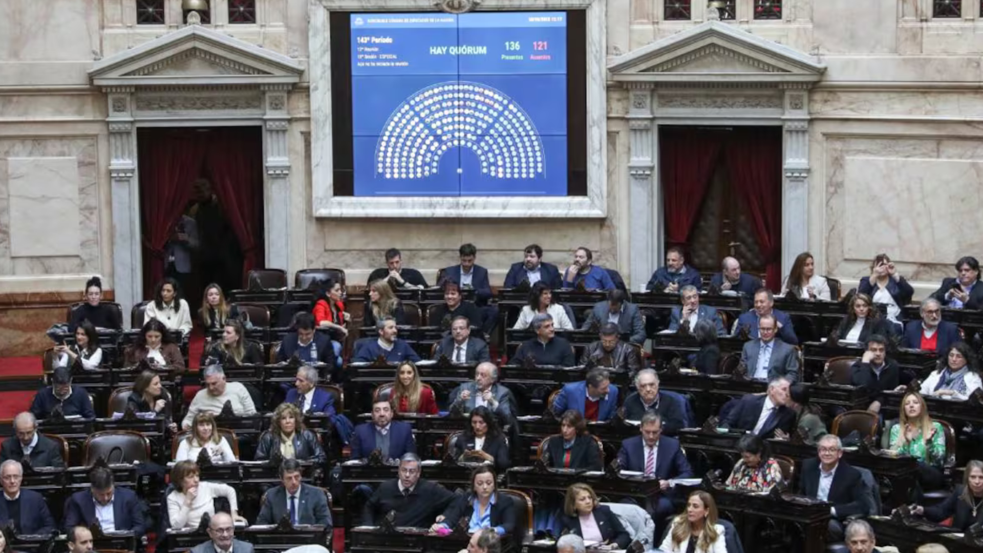 El oficialismo logró sostener en Diputados el veto de Milei a la suba de jubilaciones