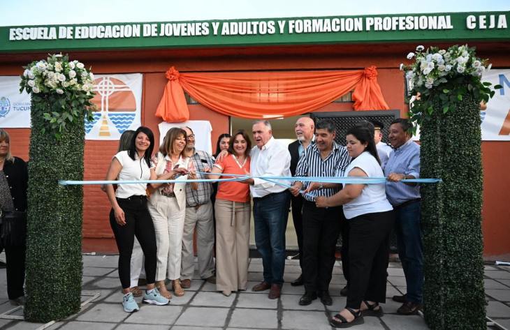 Jaldo inauguró obras educativas, recreativas y de infraestructura en Alderetes