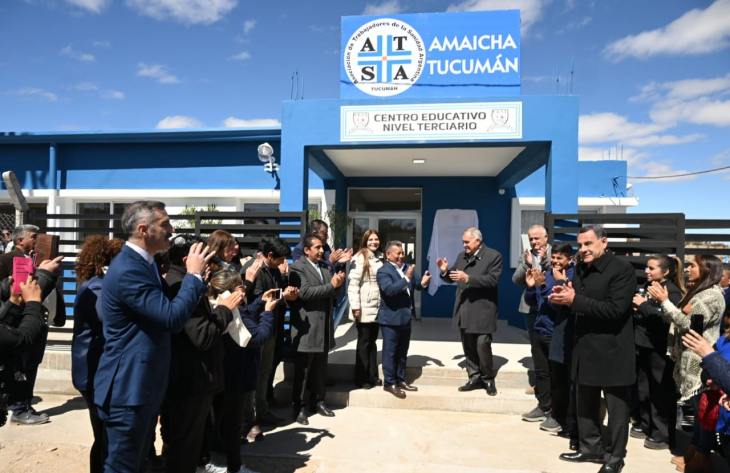 Jaldo inauguró la Escuela de Enfermería de ATSA en Amaicha del Valle