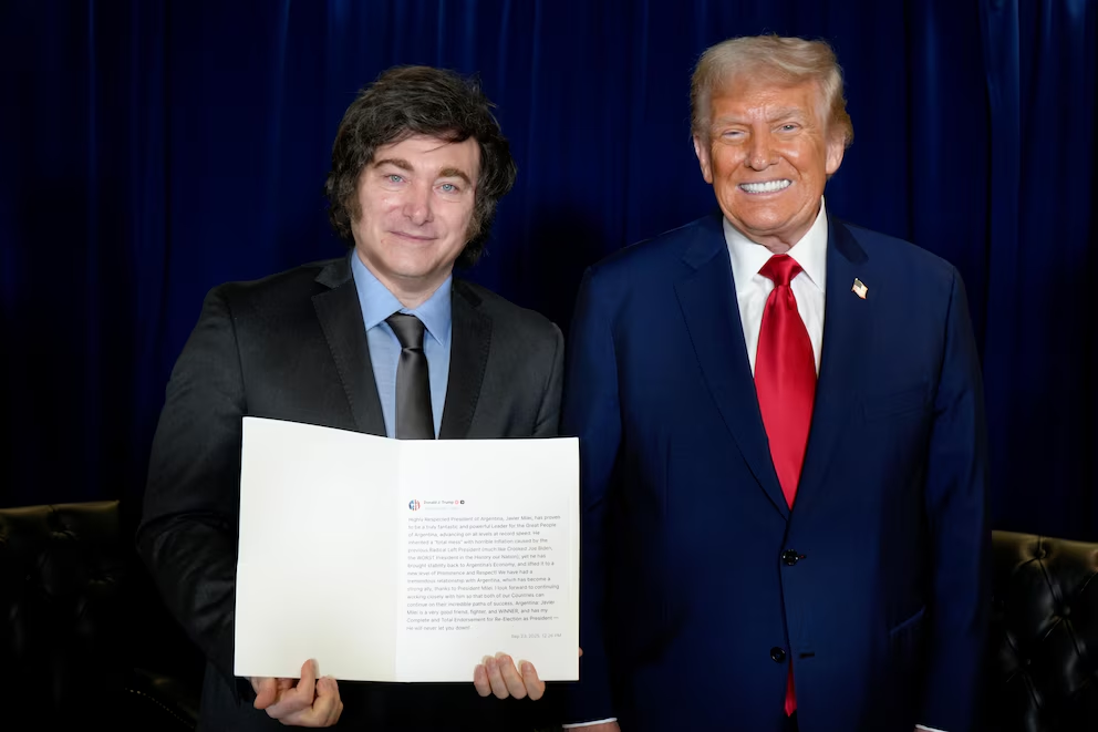 Donald Trump reafirma su respaldo a Javier Milei y su posible reelección