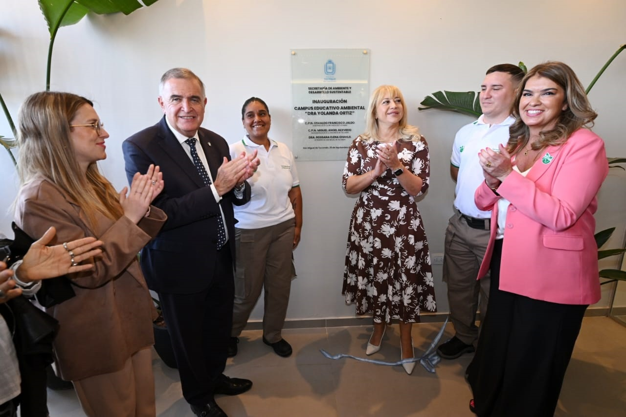 Jaldo y Chahla inauguraron en Tucumán el primer campus educativo ambiental del país