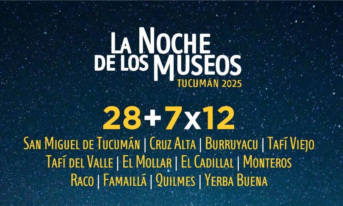 Llega la XVIII edición de La Noche de los Museos a Tucumán