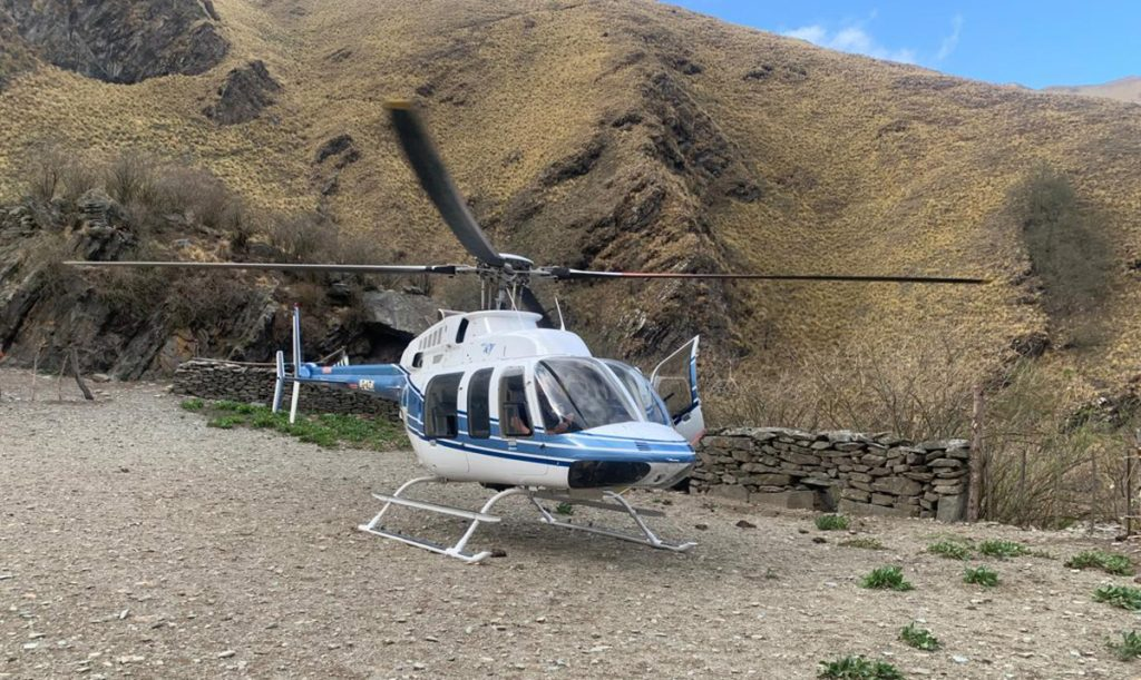 El helicóptero sanitario provincial concretó un nuevo operativo de emergencia en el interior