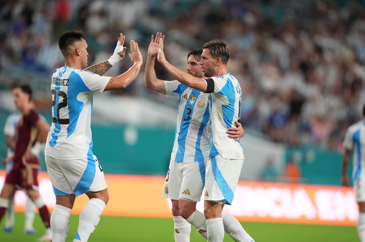 Argentina le ganó 1-0 a Venezuela en Miami