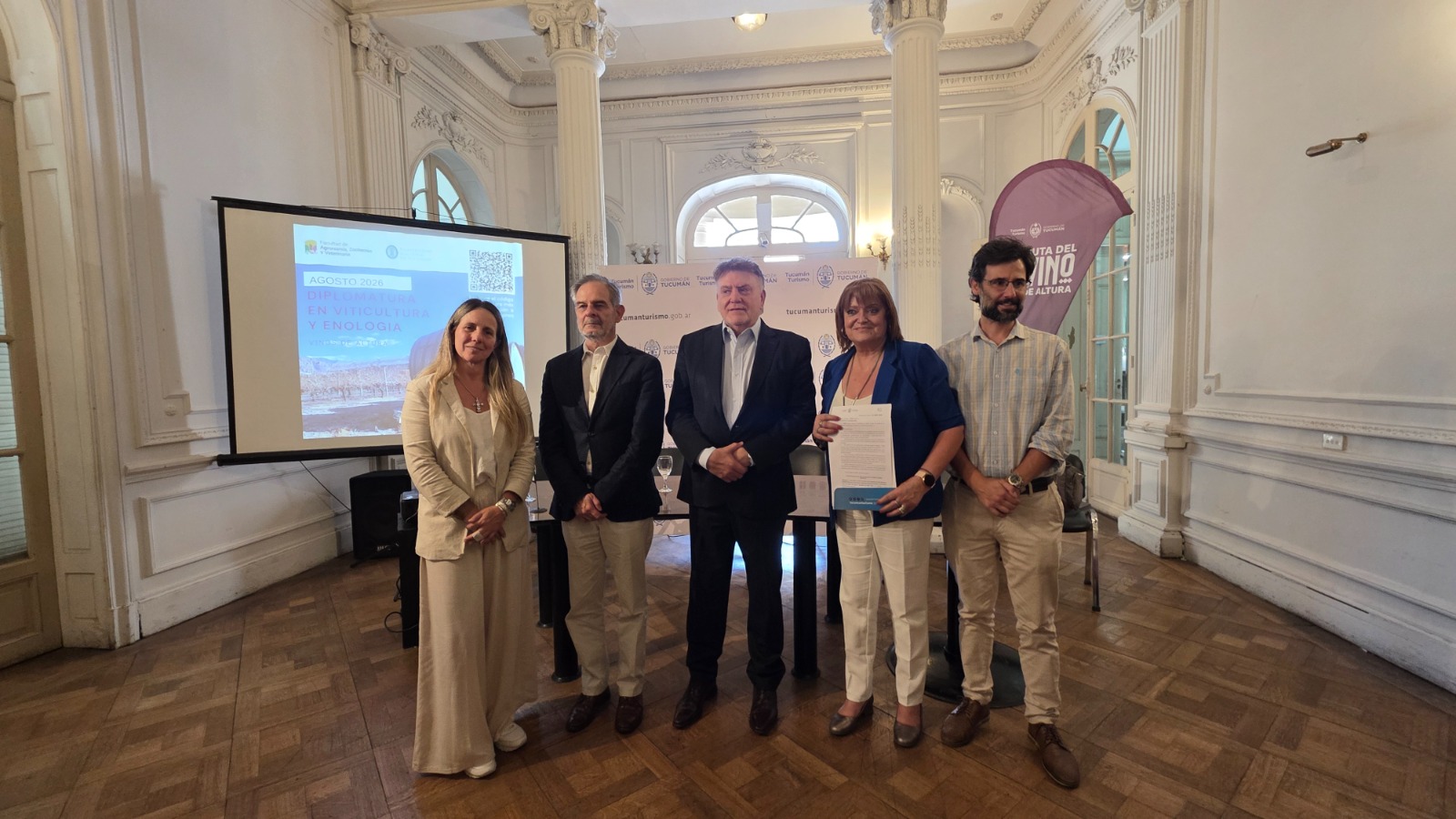 El Ente Tucumán Turismo presentó la Diplomatura Universitaria en Viticultura y Enología
