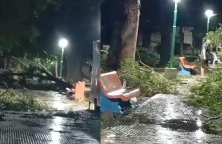 Fuerte temporal provoca daños materiales en Trancas