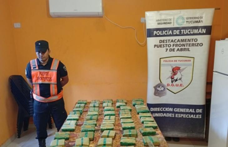 La Policía de Tucumán incautó un kilo de marihuana en un control fronterizo