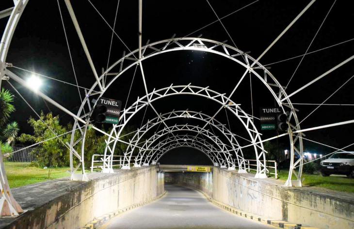 Avanza la renovación de luminarias en los túneles de Córdoba y Mendoza