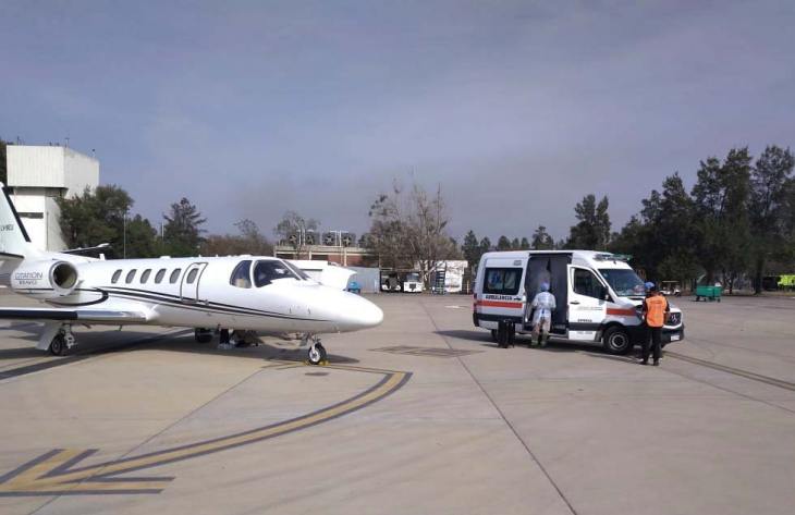 Aeroevacuación sanitaria trasladó a una beba de 10 meses al Hospital Garrahan