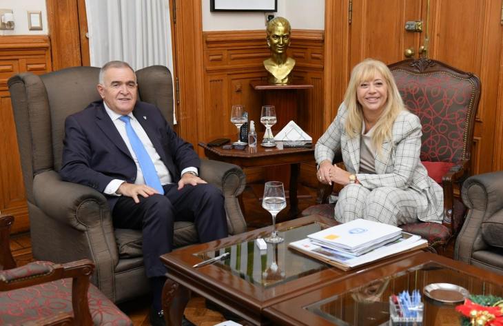 Jaldo y Chahla avanzan en un plan conjunto de obras contra inundaciones y mejoras urbanas