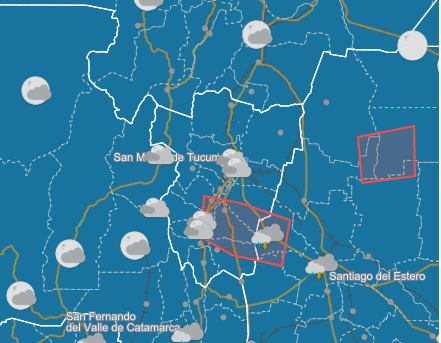 El servicio meteorologico nacional mantiene una alerta naranja por tormentas