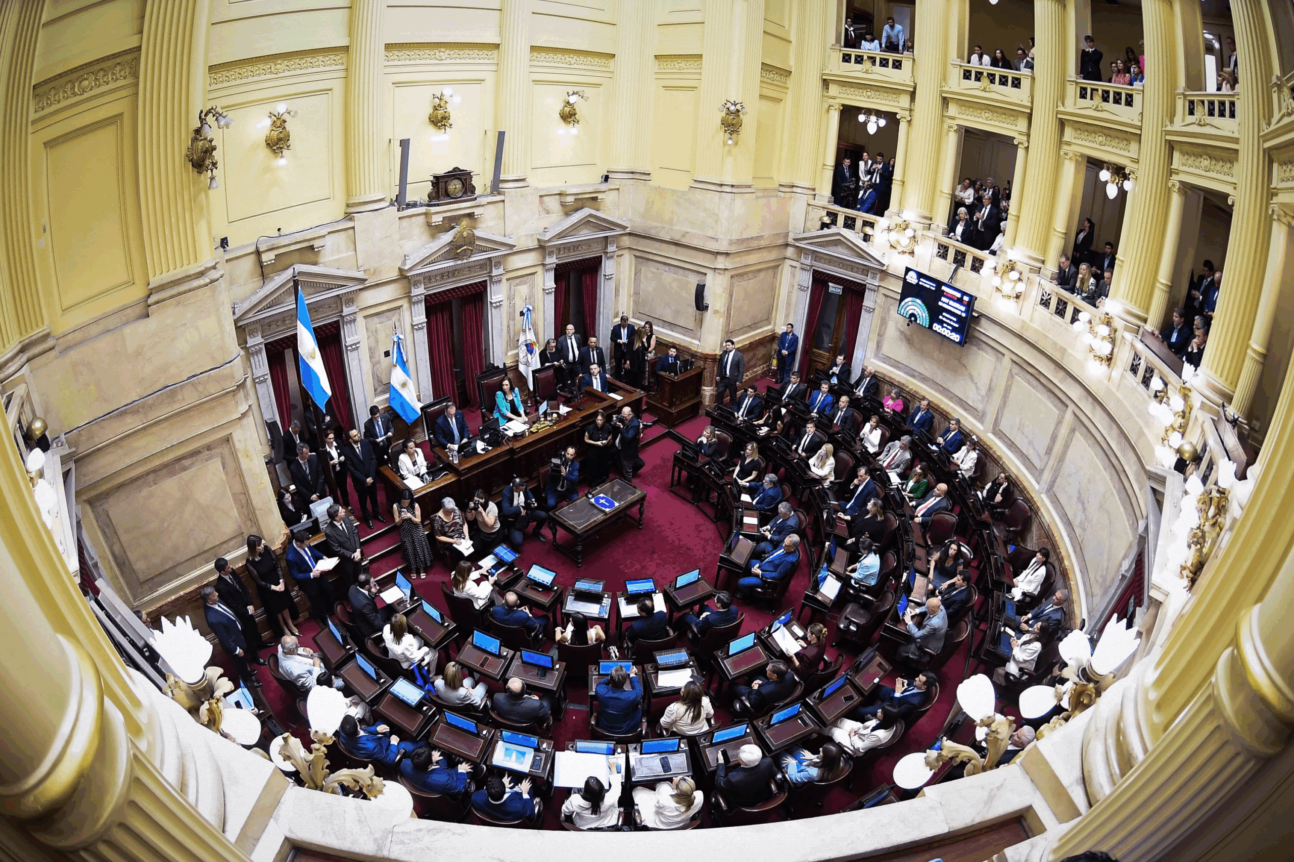 El Senado tomó juramento a 23 de los 24 legisladores electos y postergó la jura de Villaverde