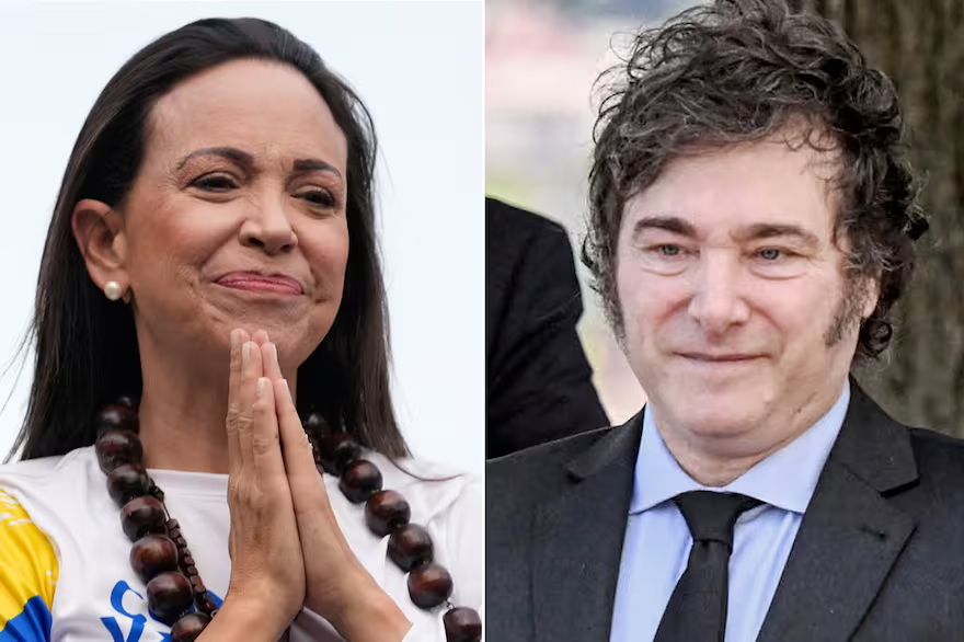 Milei viajará a Oslo para acompañar a María Corina Machado en la ceremonia del Premio Nobel de la Paz