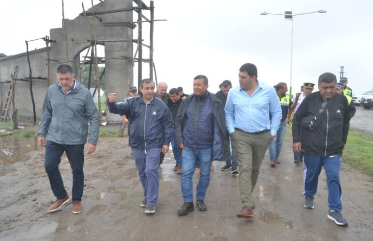 La Provincia intensificó la asistencia y analizó obras tras las fuertes lluvias en Simoca