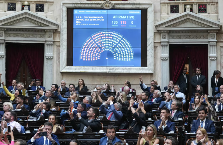 Diputados aprobó la reforma laboral tras una sesión cargada de tensión