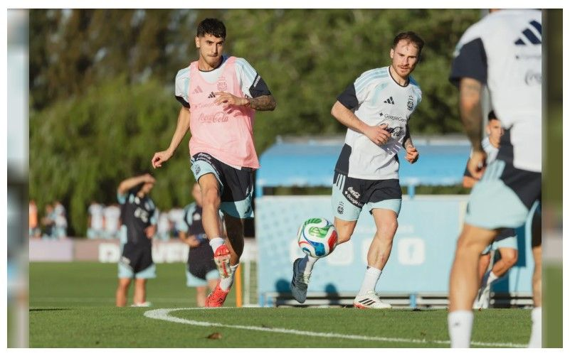 La Selección argentina comenzó la preparación para Mauritania